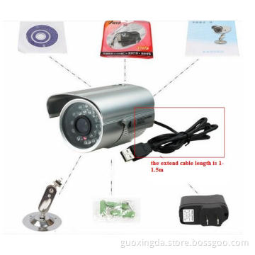 Hot Sell! USB TF Card Outdoor Camera Support 32GB Micro SD Card Outdoor CCTV Camera